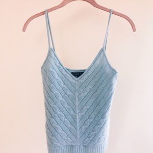 Knit Ralph Lauren Tank/Cami- Small Light Blue